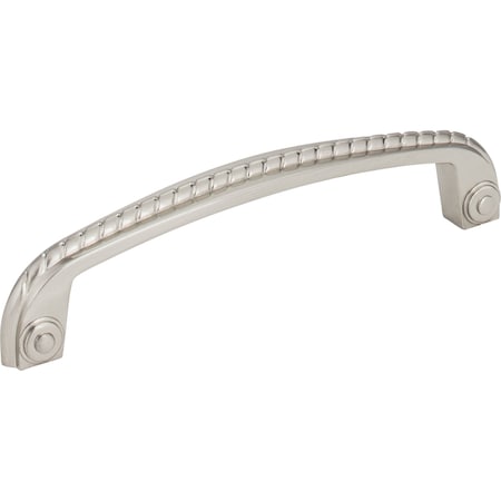 Jeffrey Alexander 128 mm Center-to-Center Satin Nickel Rope Rhodes Cabinet Pull Z261-128SN